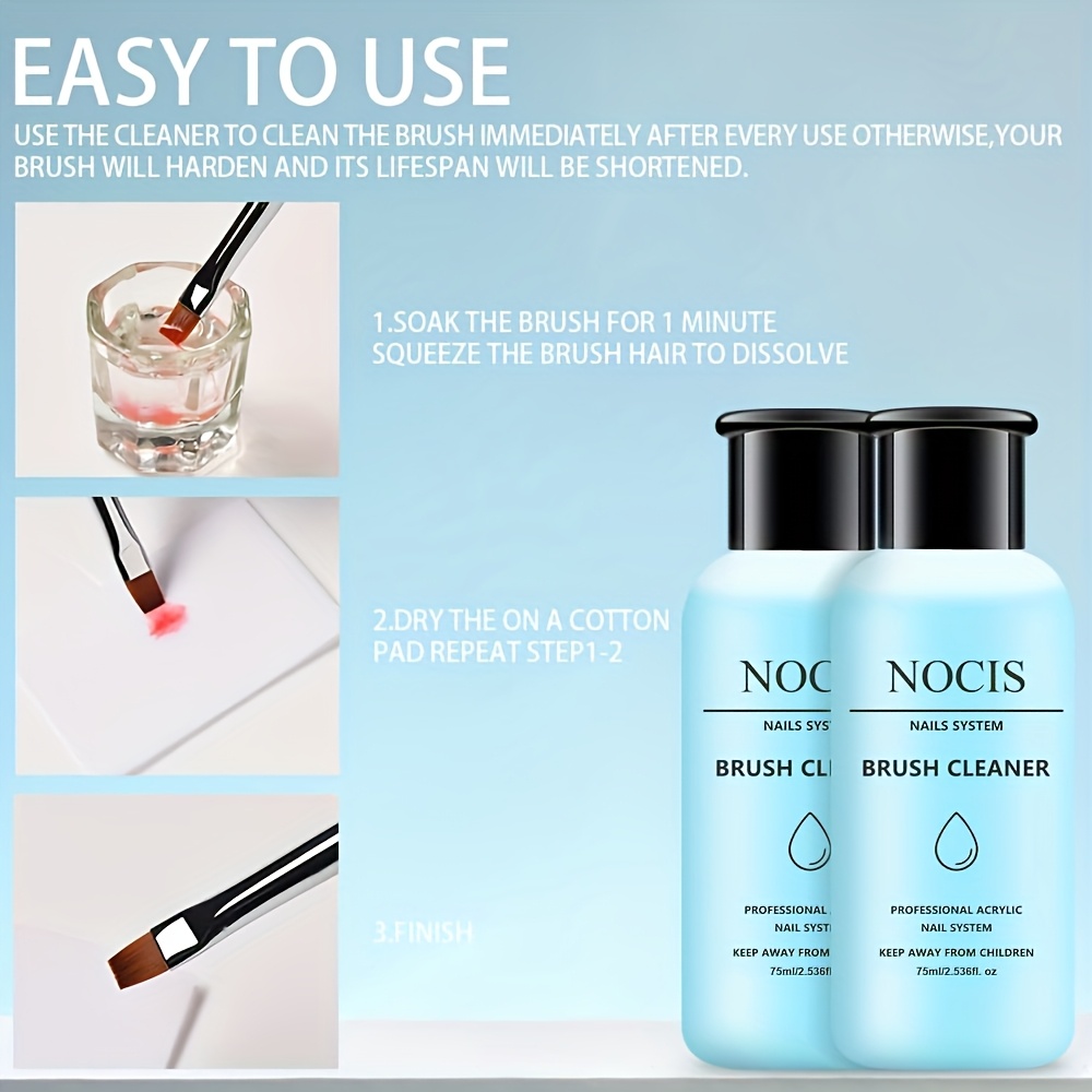 NOCIS 75ml Acrylic Nail Brush  - Hair Care Gel ulasan dan harga