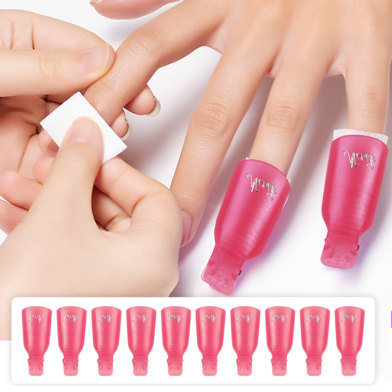 10 Pcs Nail Polish Remover Cli - Hair Care Gel ulasan dan harga